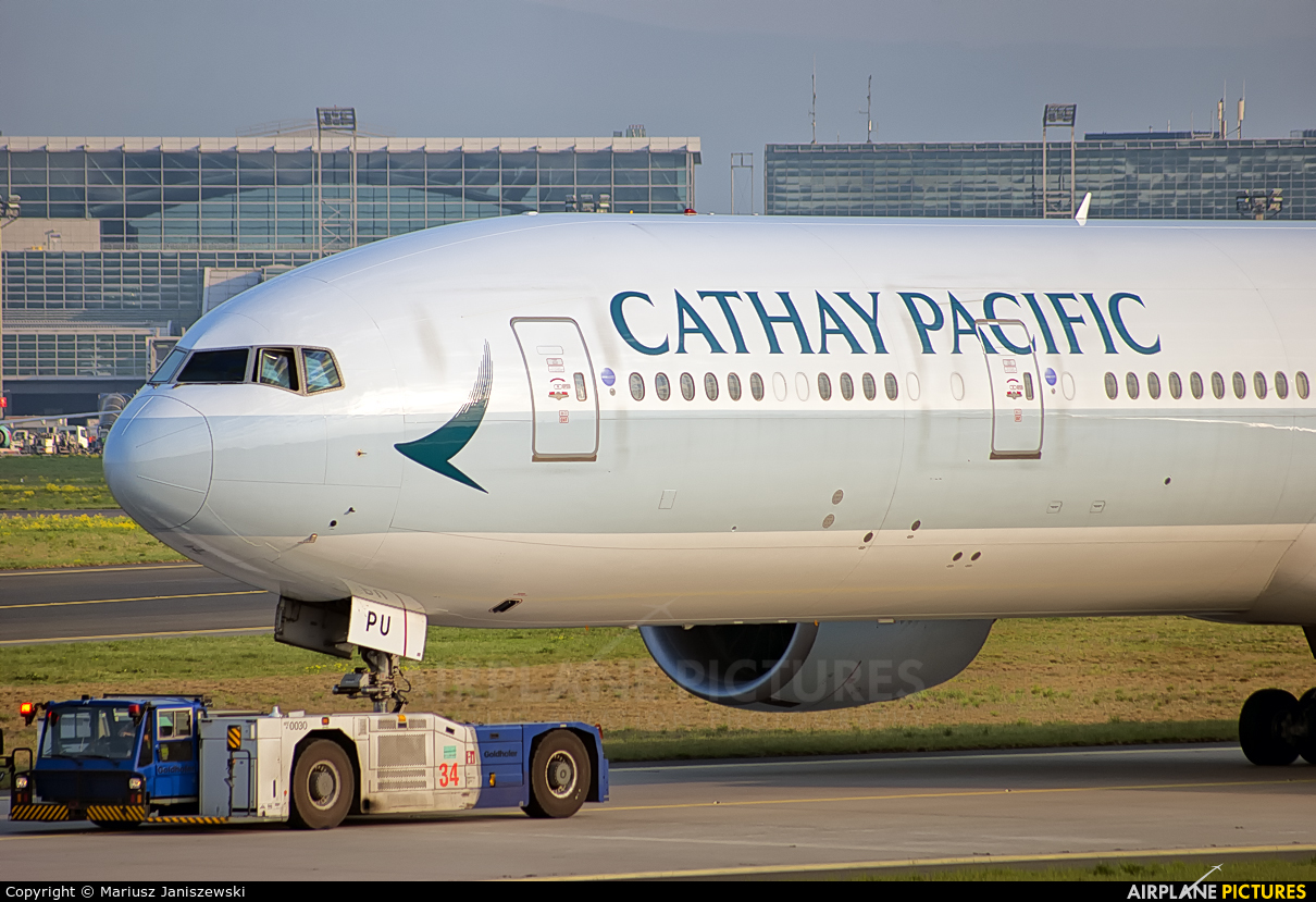 Cathay Pacific B-KPU aircraft at Frankfurt