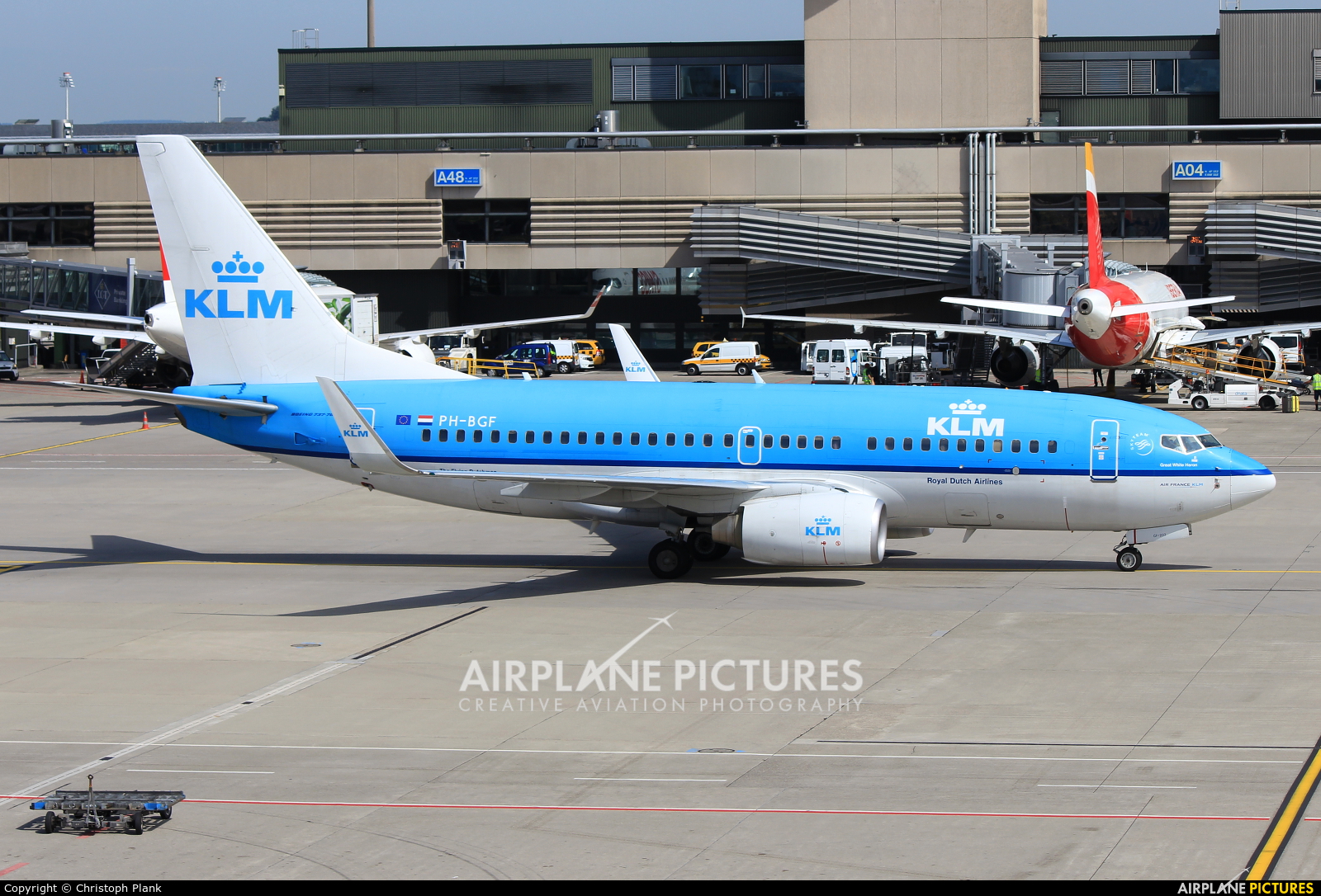 KLM PH-BGF aircraft at Zurich