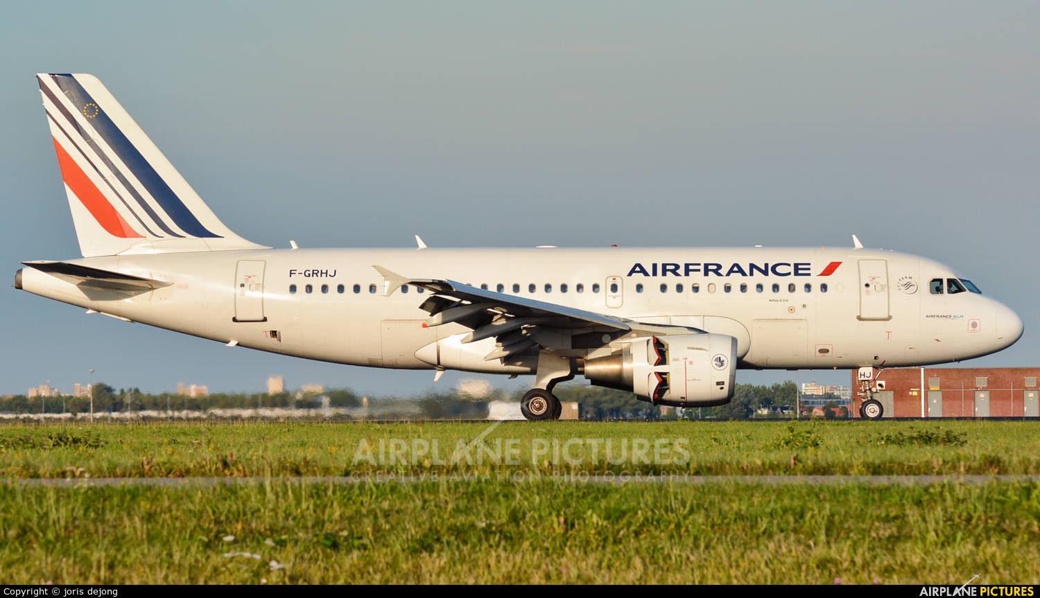 Air France F-GRHJ aircraft at Amsterdam - Schiphol