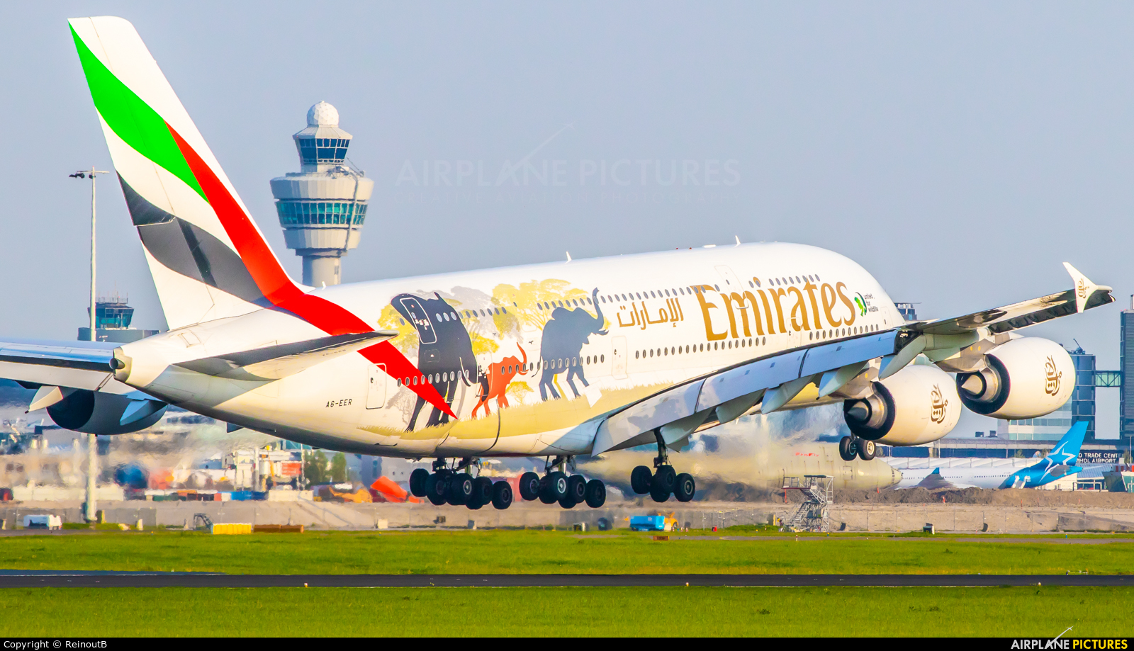 Emirates Airlines A6-EER aircraft at Amsterdam - Schiphol