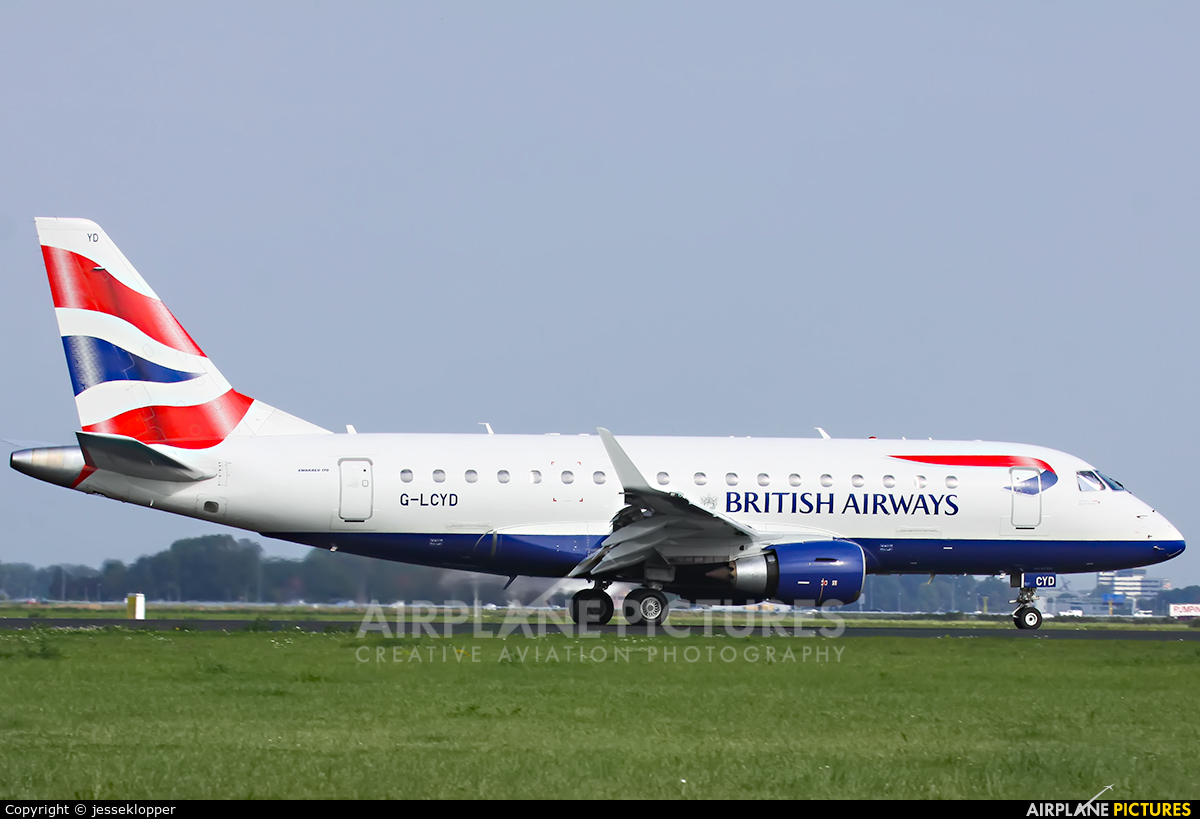 British Airways - City Flyer G-LCYD aircraft at Amsterdam - Schiphol