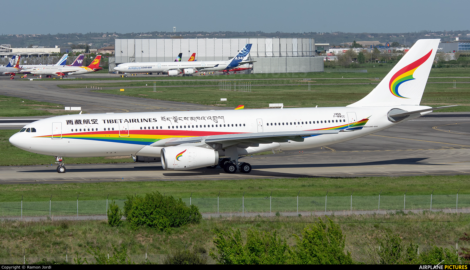 Tibet Airlines F-WWCC aircraft at Toulouse - Blagnac