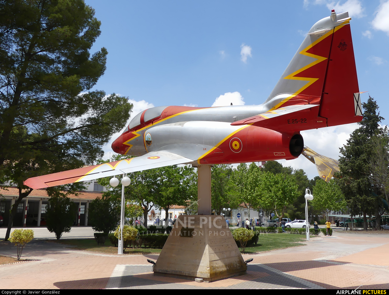 Spain - Air Force : Patrulla Aguila E.25-22 aircraft at Albacete