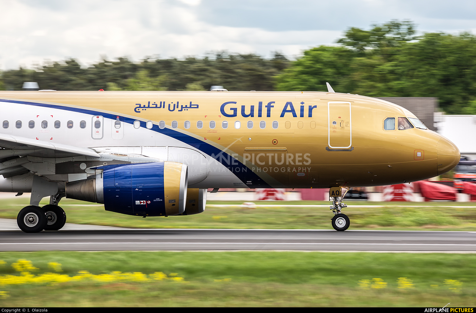 Gulf Air A9C-AO aircraft at Frankfurt
