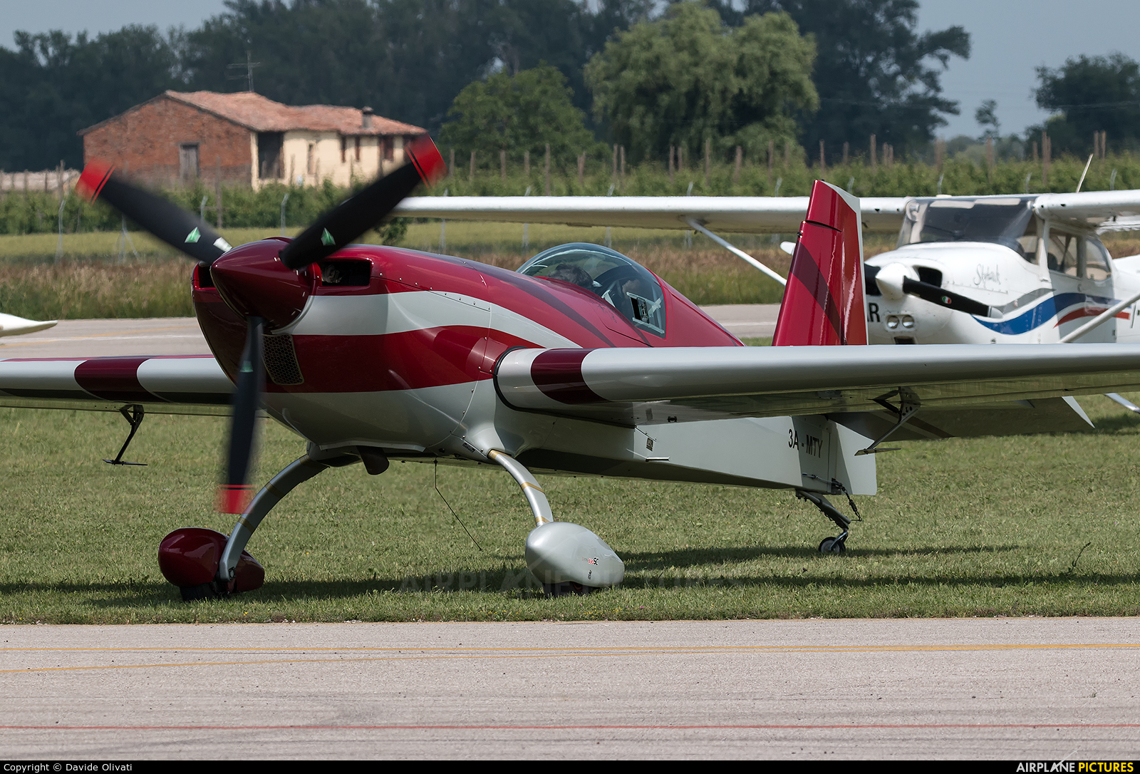 Private 3A-MTY aircraft at Lugo di Romagna