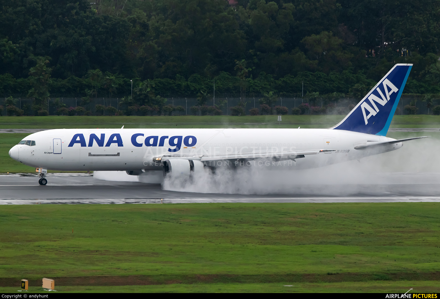ANA Cargo JA8356 aircraft at Singapore - Changi