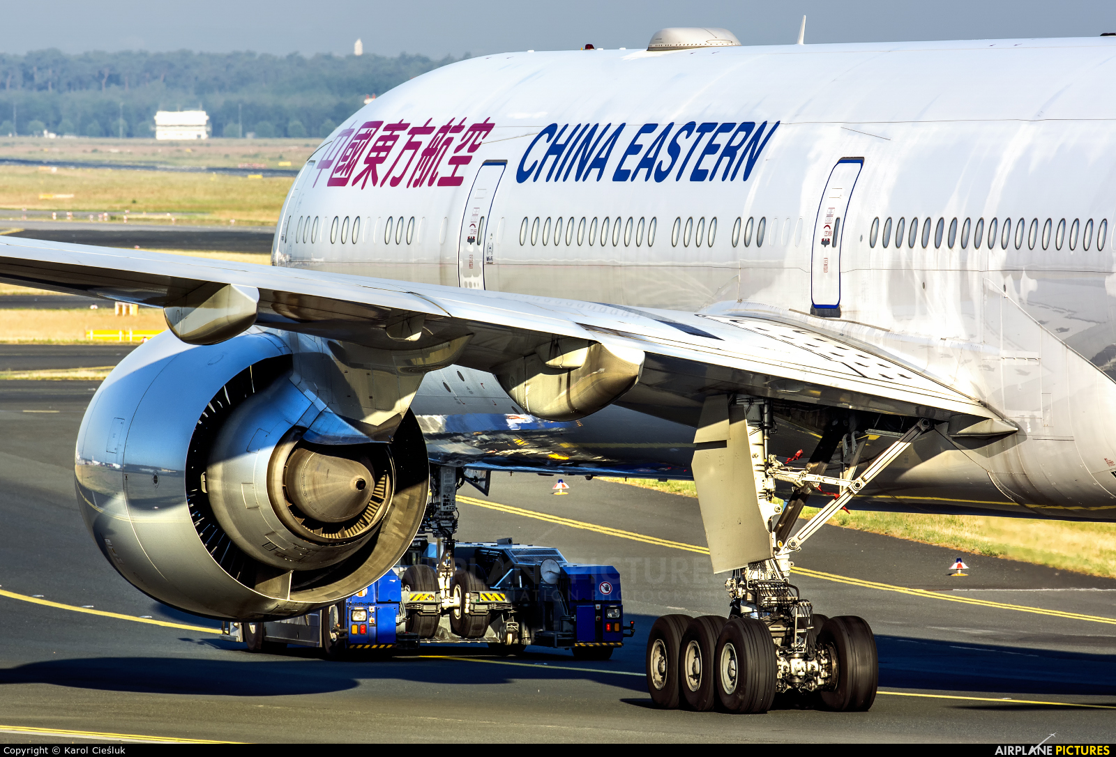 China Eastern Airlines B-7868 aircraft at Frankfurt