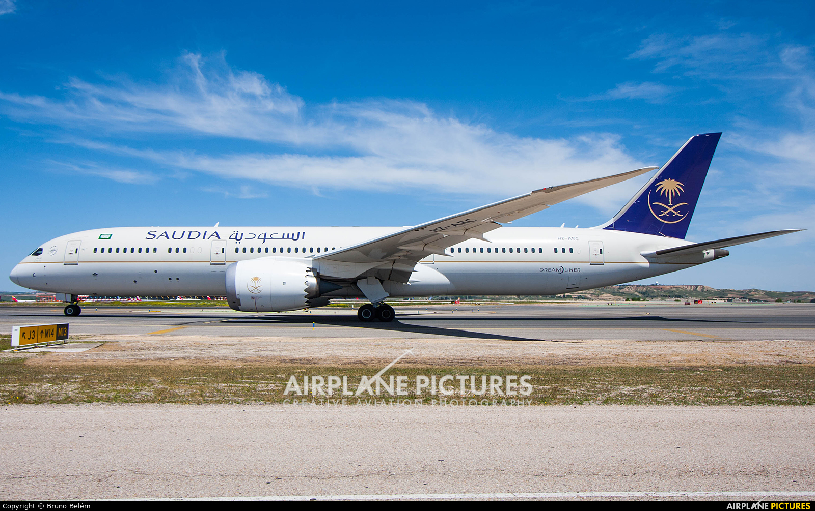 Saudi Arabian Airlines HZ-ARC aircraft at Madrid - Barajas
