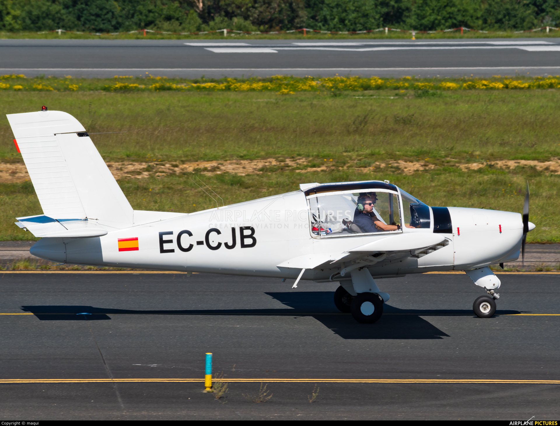 Real Aero Club de La Coruña EC-CJB aircraft at Santiago de Compostela