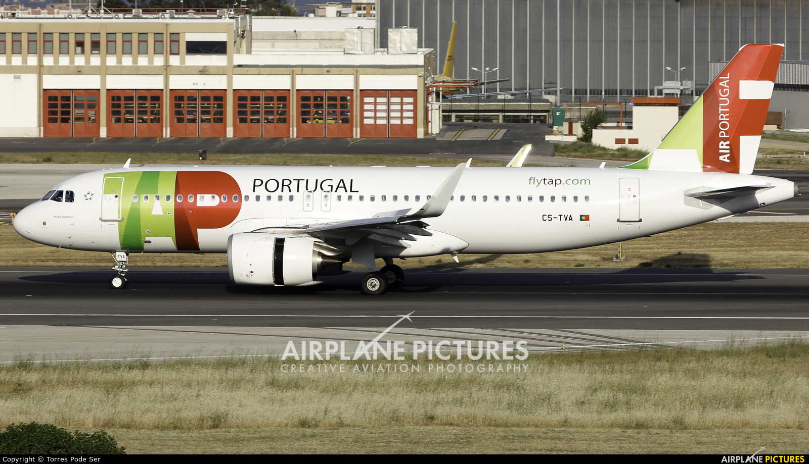 TAP Portugal CS-TVA aircraft at Lisbon