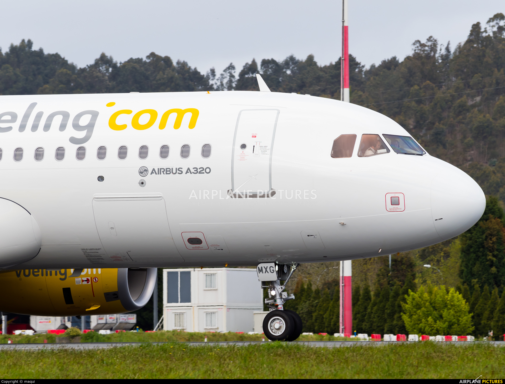 Vueling Airlines EC-MXG aircraft at La Coruña