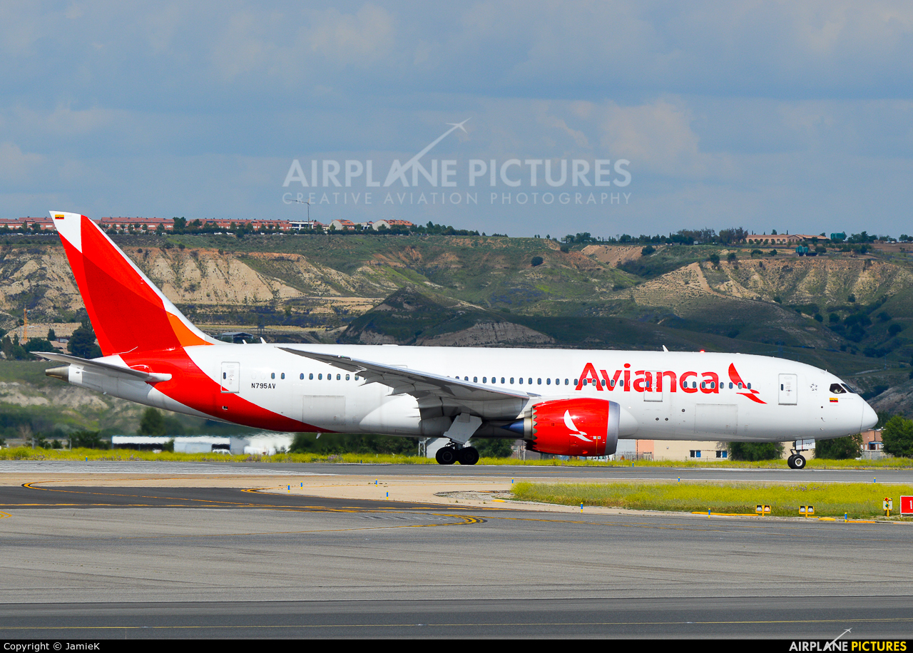 Avianca N795AV aircraft at Madrid - Barajas