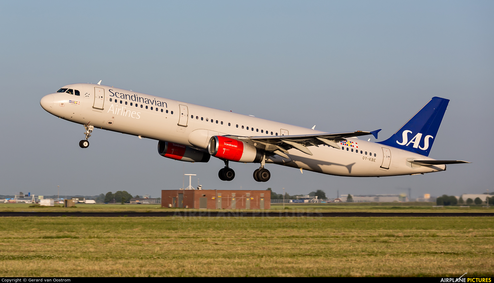 SAS - Scandinavian Airlines OY-KBE aircraft at Amsterdam - Schiphol