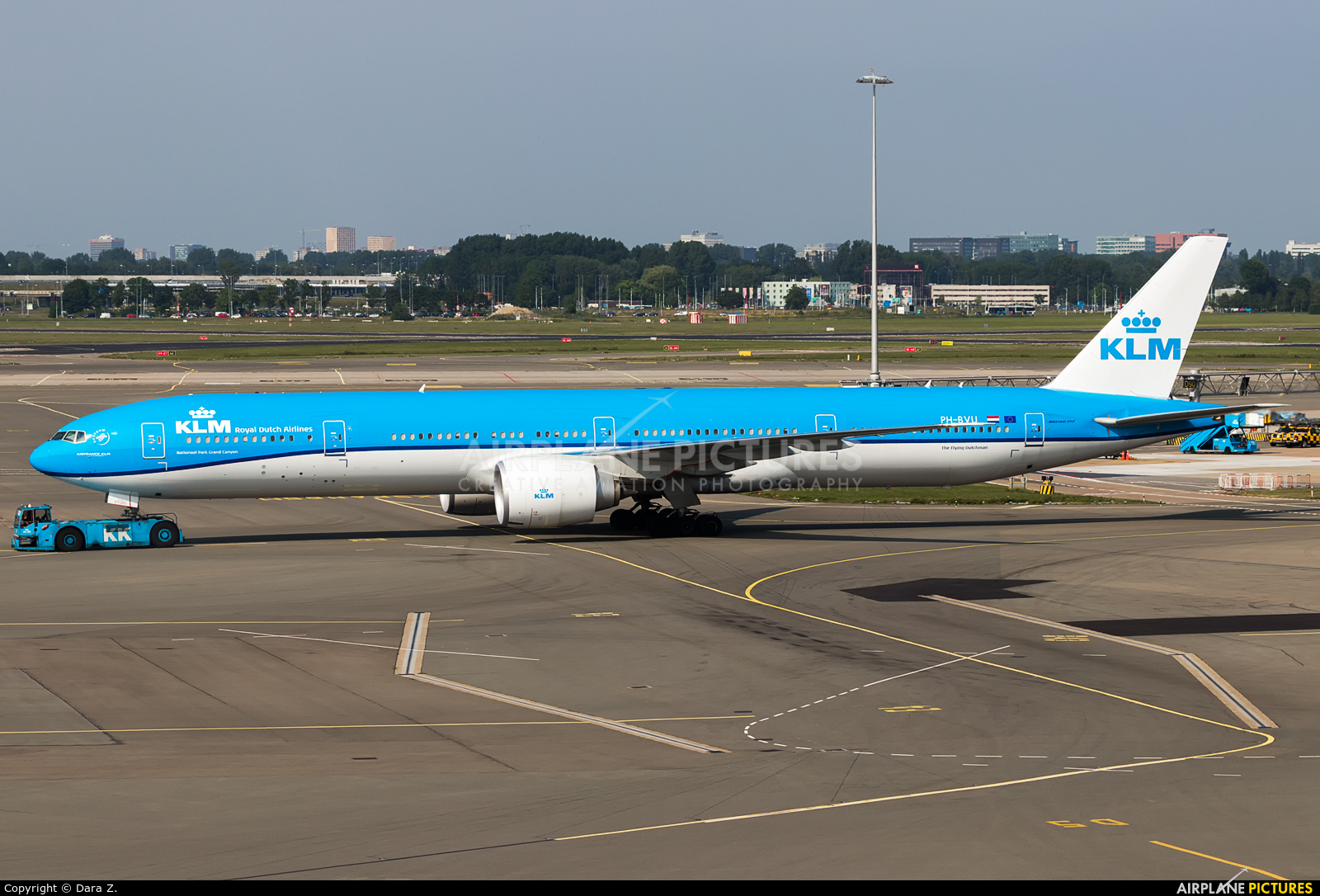 KLM PH-BVU aircraft at Amsterdam - Schiphol