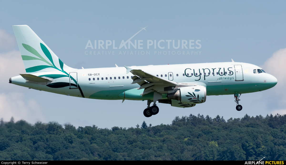 Cyprus Airways 5B-DCX aircraft at Zurich