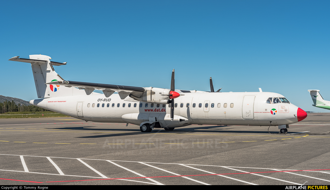 Danish Air Transport OY-RUD aircraft at Bergen - Flesland