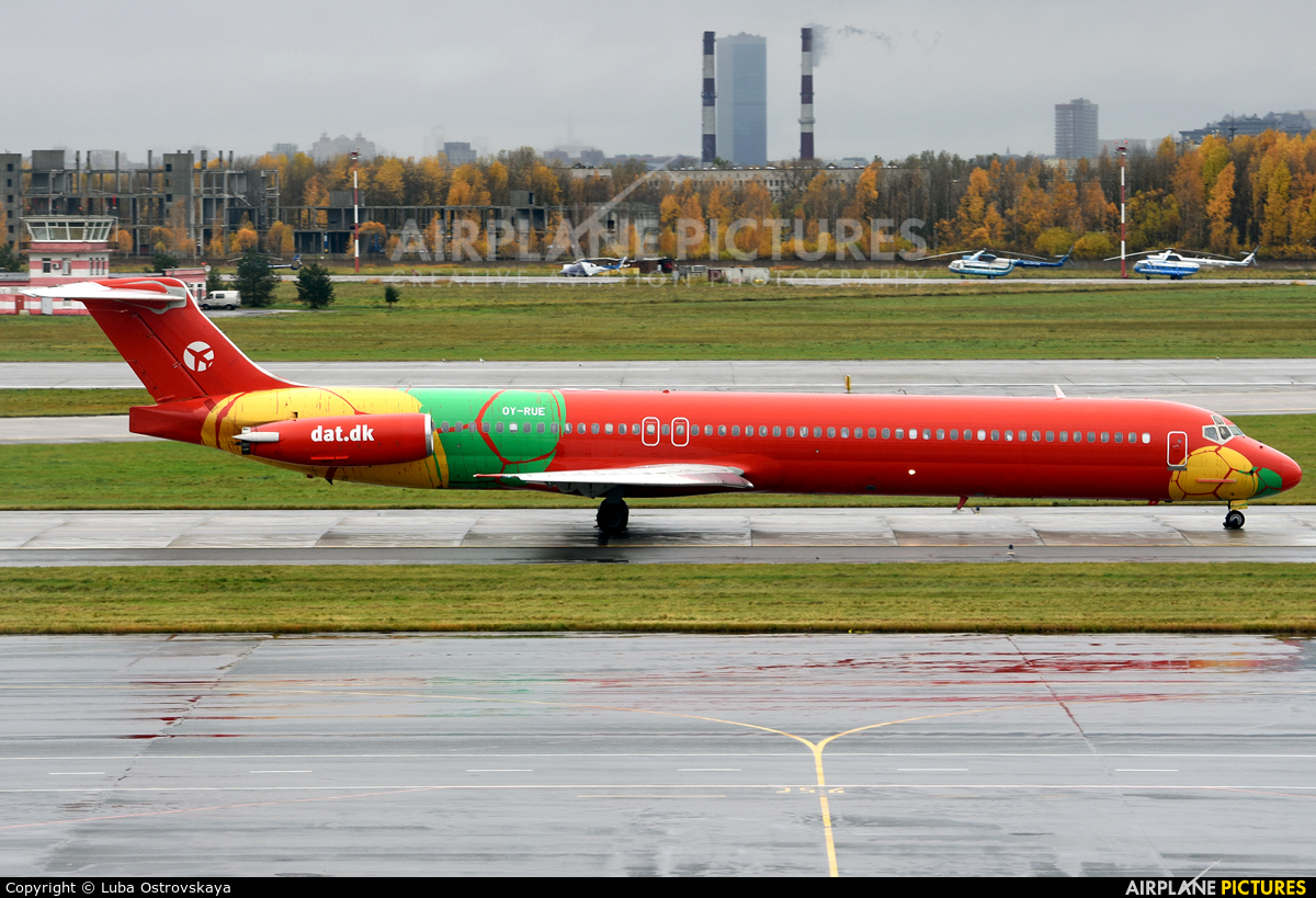 Danish Air Transport OY-RUE aircraft at St. Petersburg - Pulkovo