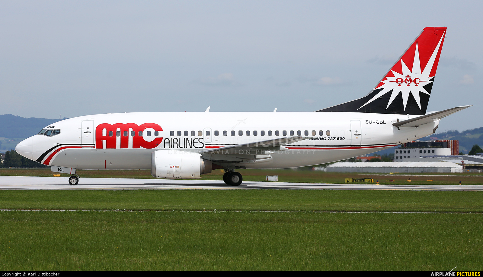 AMC Airlines SU-GBL aircraft at Salzburg