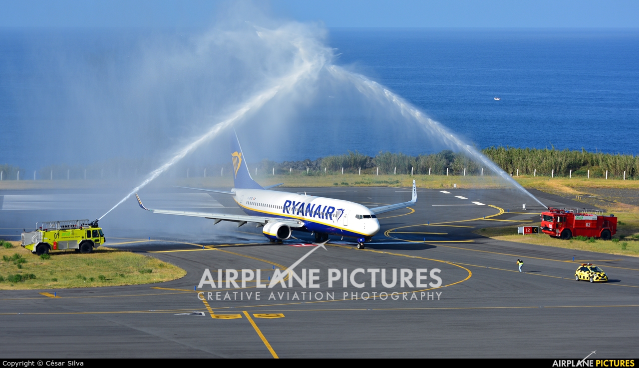 Ryanair EI-DYB aircraft at Azores - Ponta Delgada