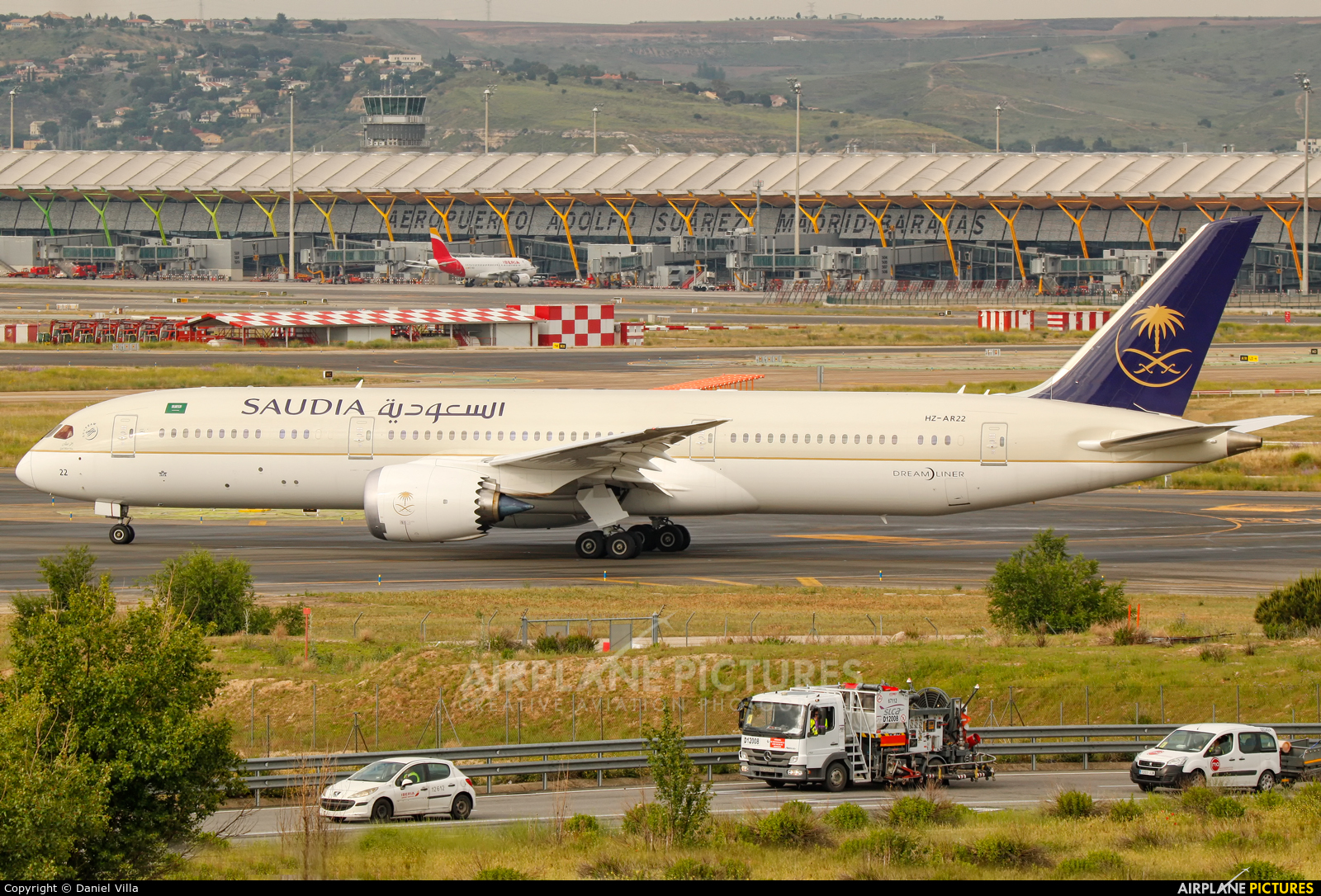 Saudi Arabian Airlines HZ-AR22 aircraft at Madrid - Barajas