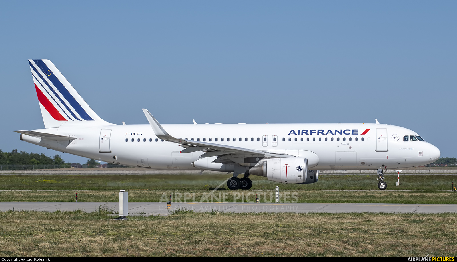 Air France F-HEPG aircraft at Kyiv - Borispol