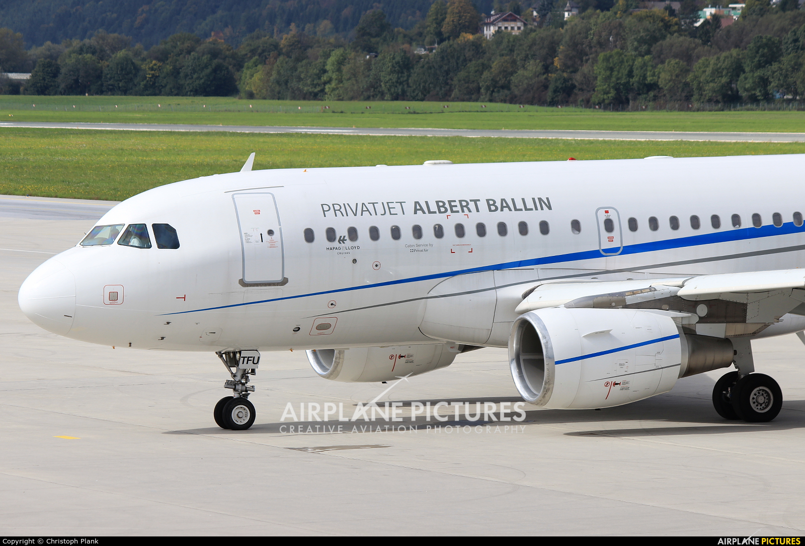 White Airways CS-TFU aircraft at Innsbruck