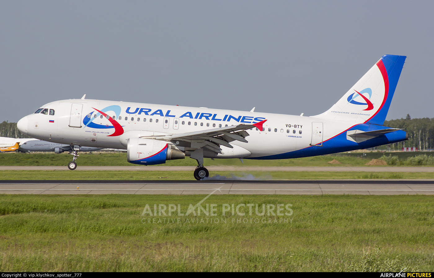 Ural Airlines VQ-BTY aircraft at Moscow - Domodedovo