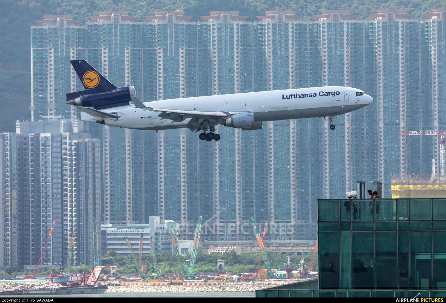 Lufthansa Cargo D-ALCN aircraft at HKG - Chek Lap Kok Intl