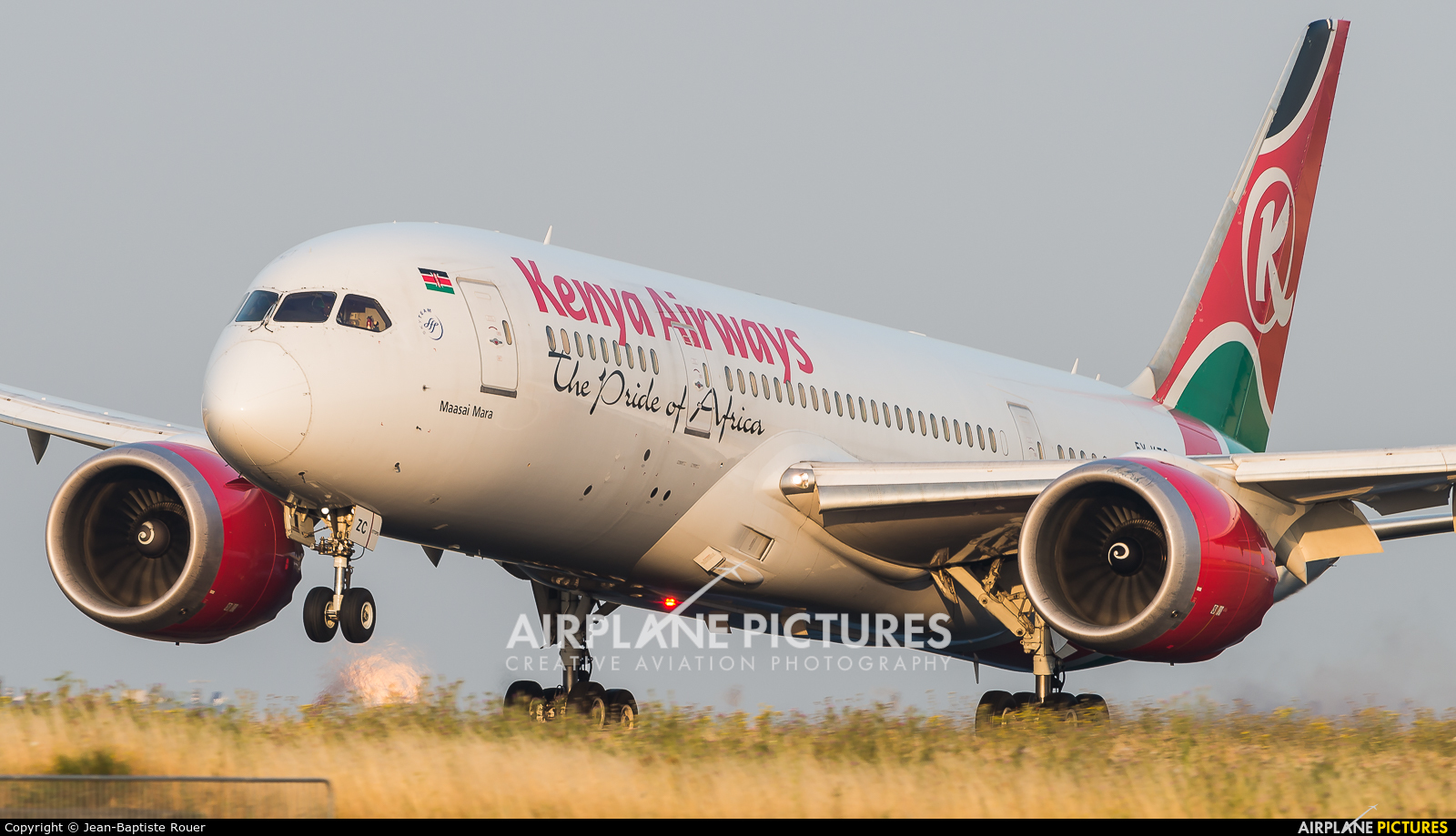 Kenya Airways 5Y-KZC aircraft at Paris - Charles de Gaulle