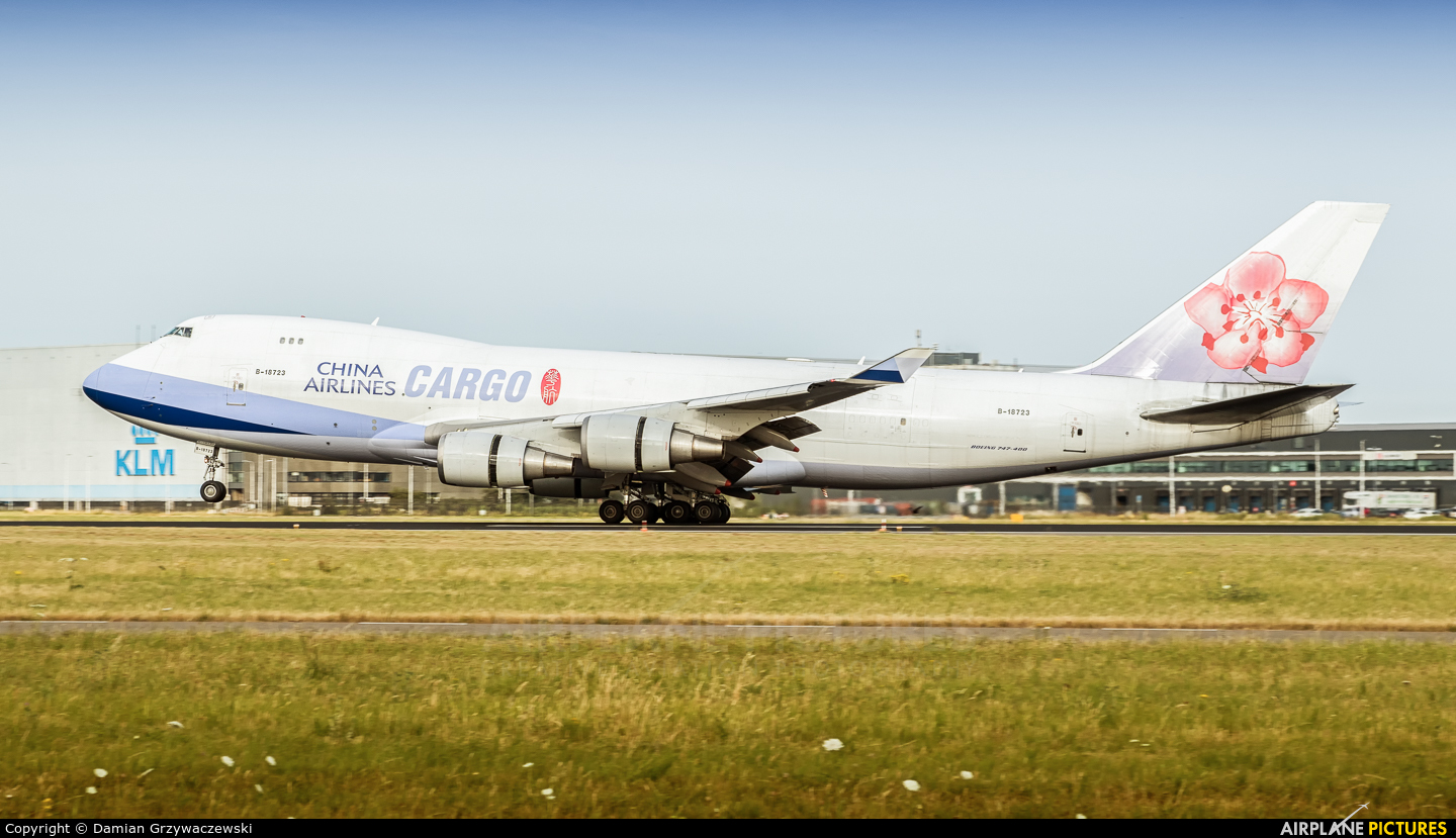 China Airlines Cargo B-18723 aircraft at Amsterdam - Schiphol