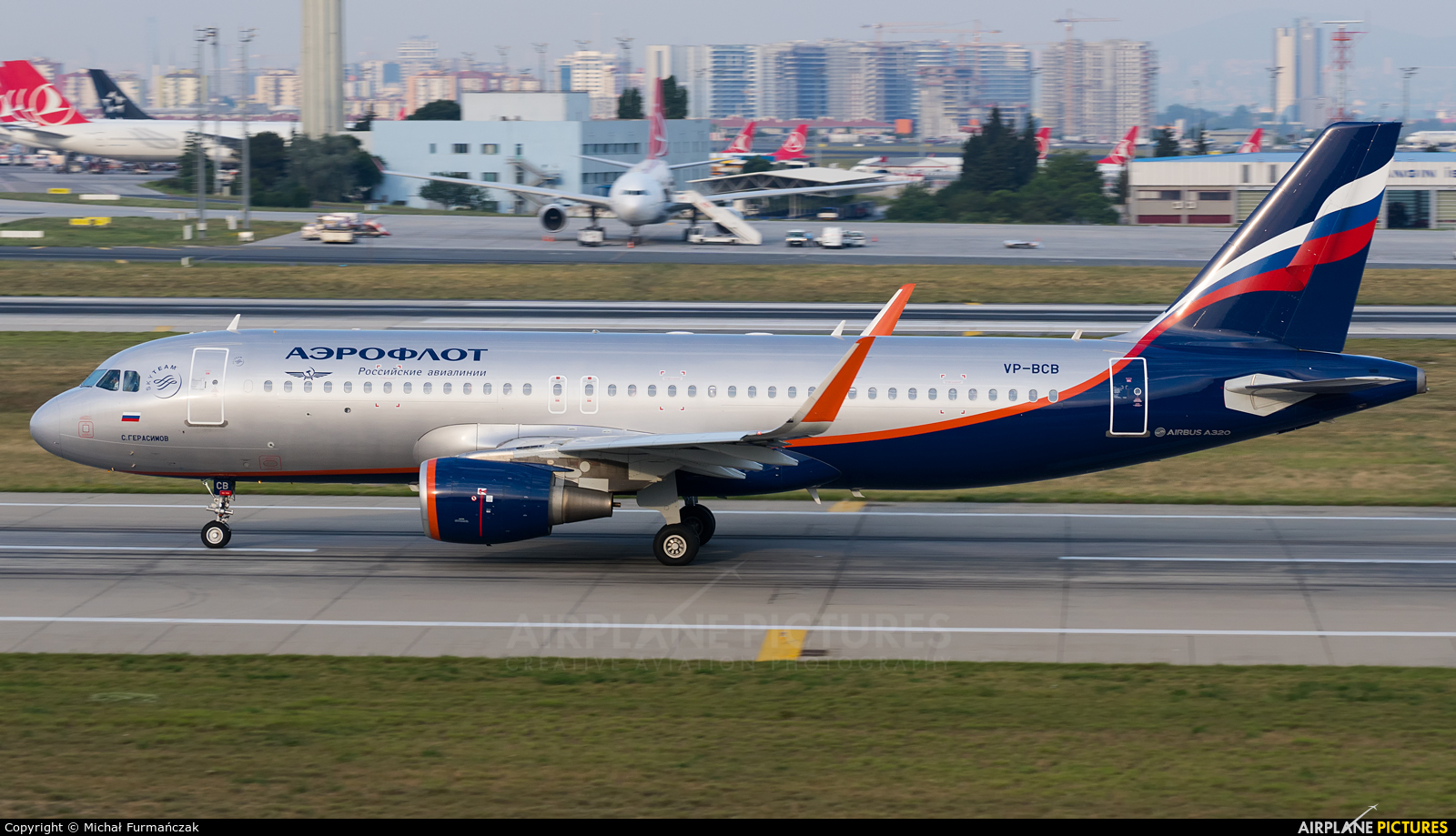 Aeroflot VP-BCB aircraft at Istanbul - Ataturk