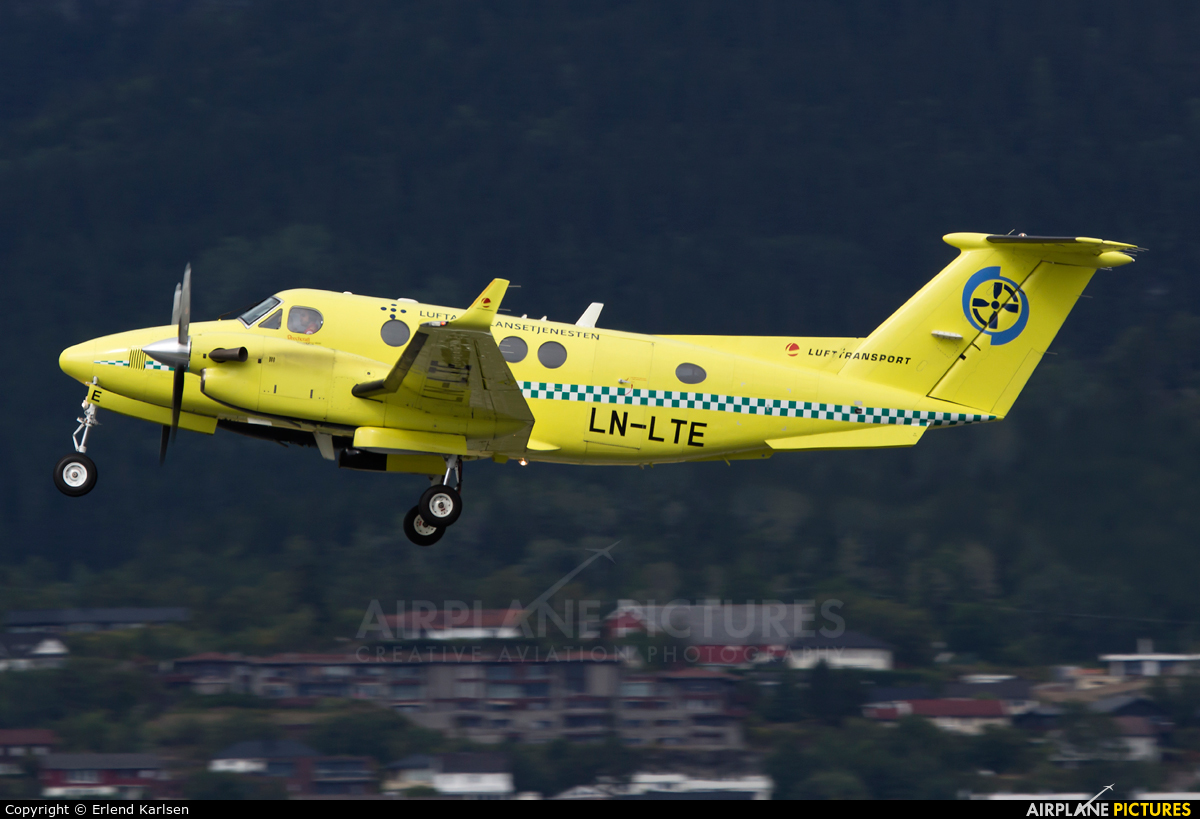Lufttransport LN-LTE aircraft at Trondheim - Vaernes