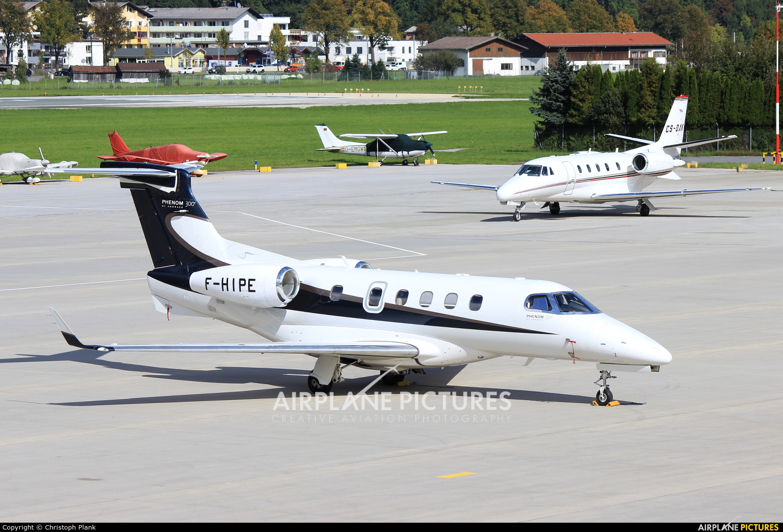 Pan Europeenne Air Service F-HIPE aircraft at Innsbruck