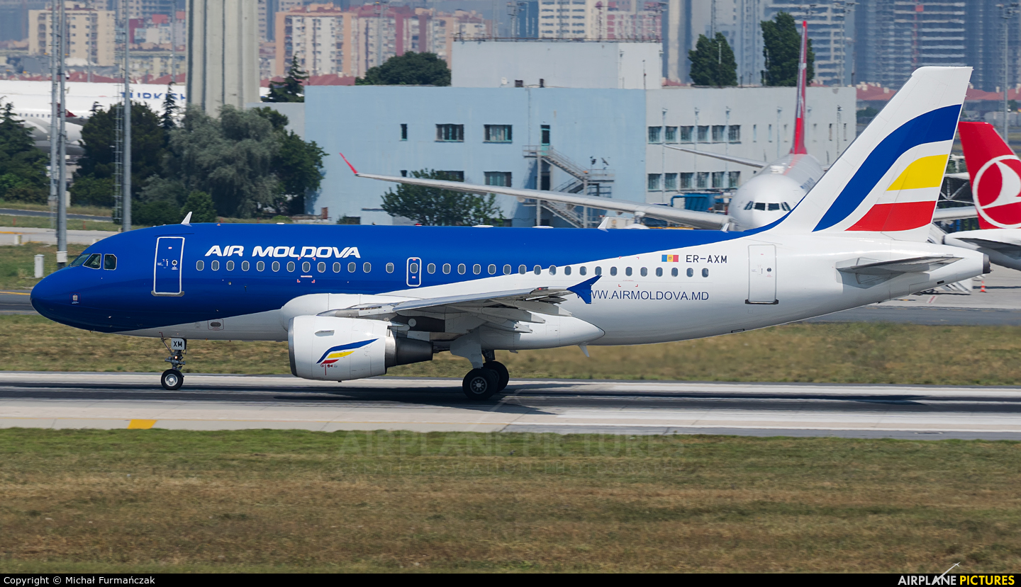 Air Moldova ER-AXM aircraft at Istanbul - Ataturk