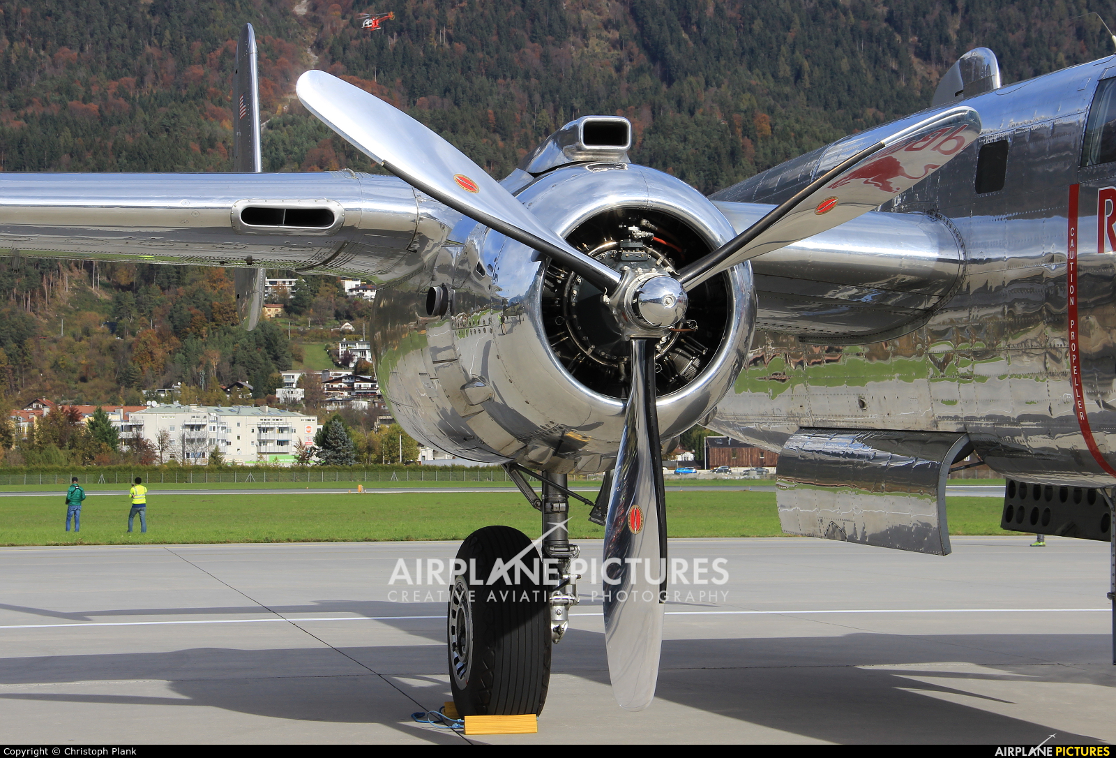 The Flying Bulls N6123C aircraft at Innsbruck