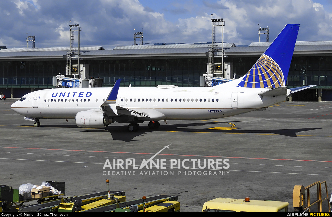 United Airlines N73275 aircraft at Guatemala - La Aurora