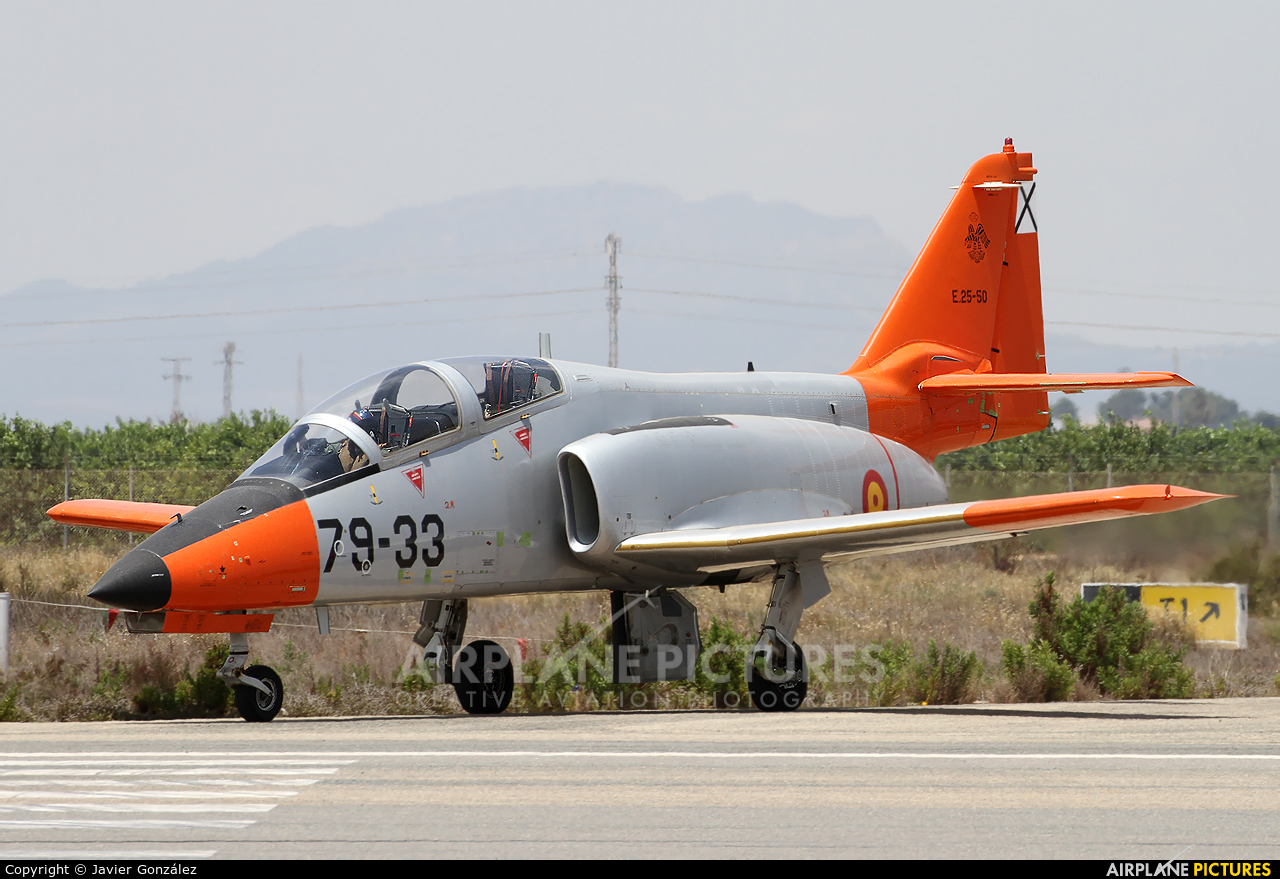 Spain - Air Force E.25-50 aircraft at Murcia - San Javier