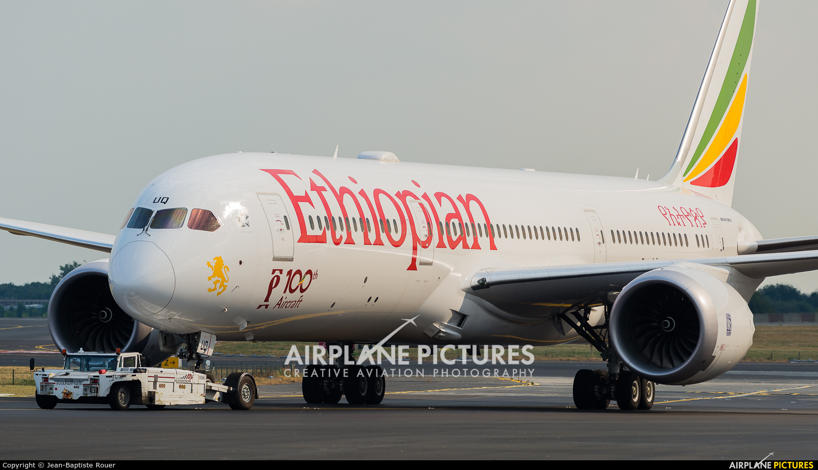 Ethiopian Airlines ET-AUQ aircraft at Brussels - Zaventem