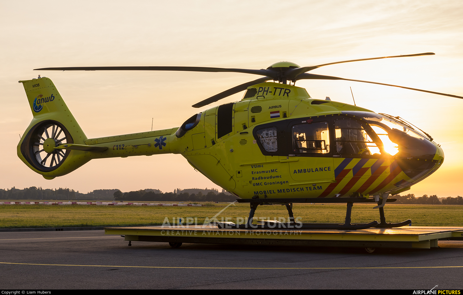 ANWB Medical Air Assistance PH-TTR aircraft at Rotterdam