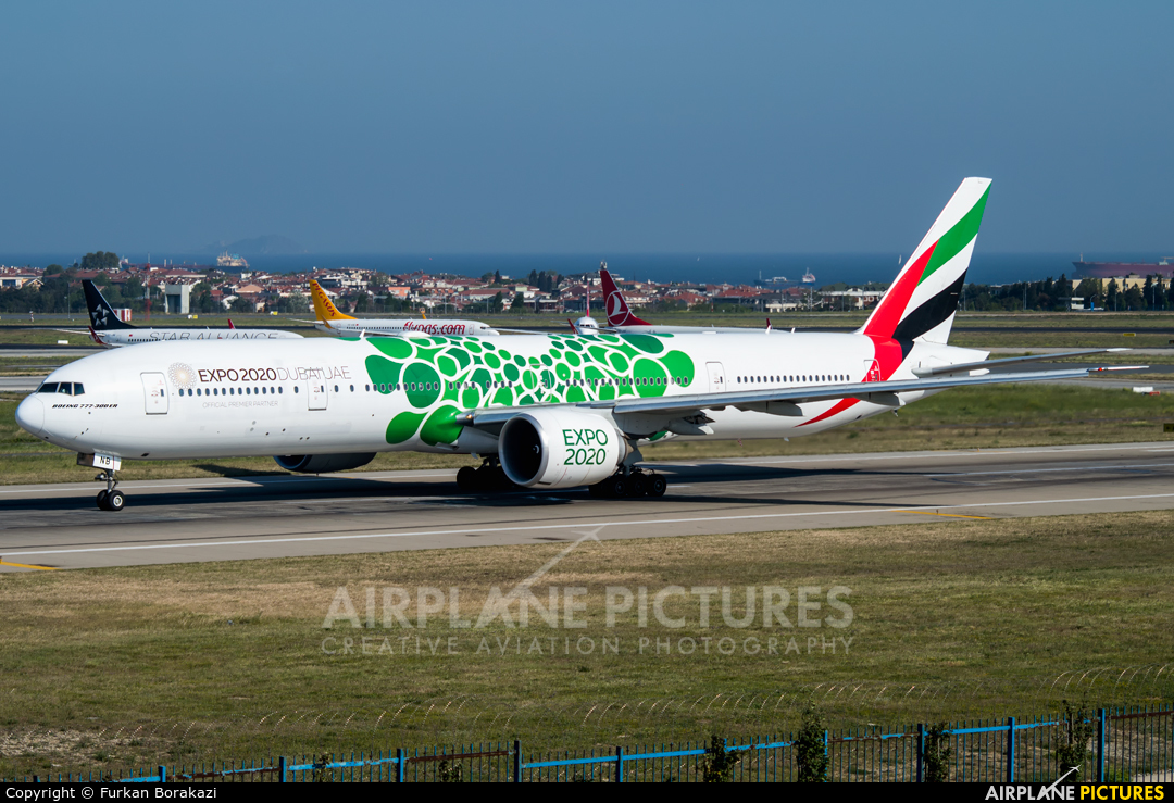 Emirates Airlines A6-ENB aircraft at Istanbul - Ataturk