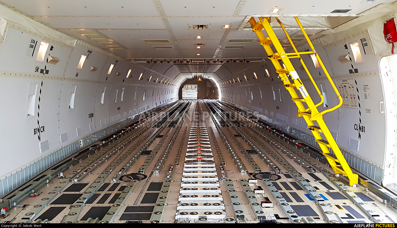 Qatar Airways Cargo A7-BGB aircraft at Farnborough