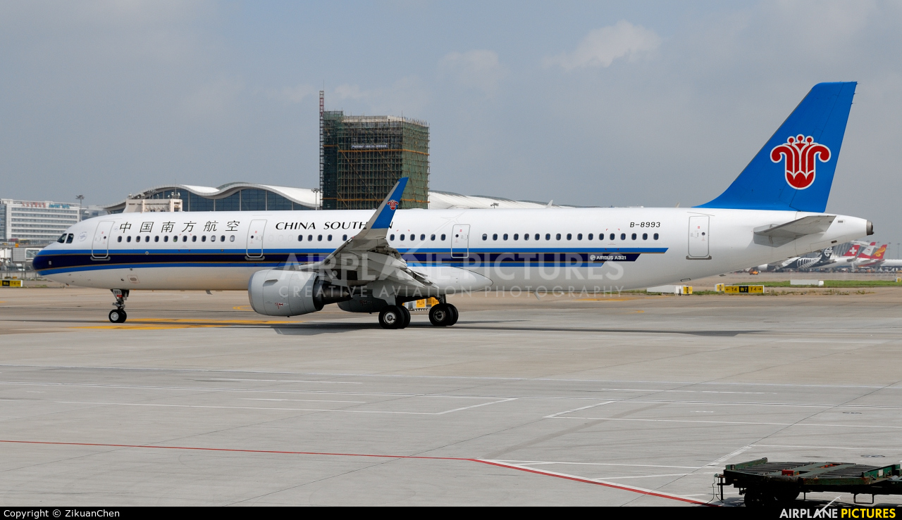 China Southern Airlines B-8993 aircraft at Shanghai - Pudong Intl