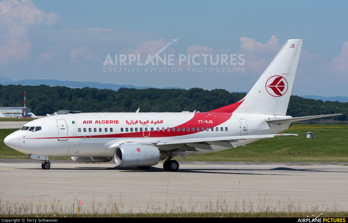 Air Algerie 7T-VJS aircraft at Geneva Intl