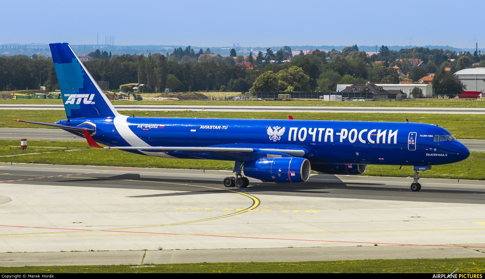 Pochta Rossii (Russian Post) RA-64052 aircraft at Prague - Václav Havel