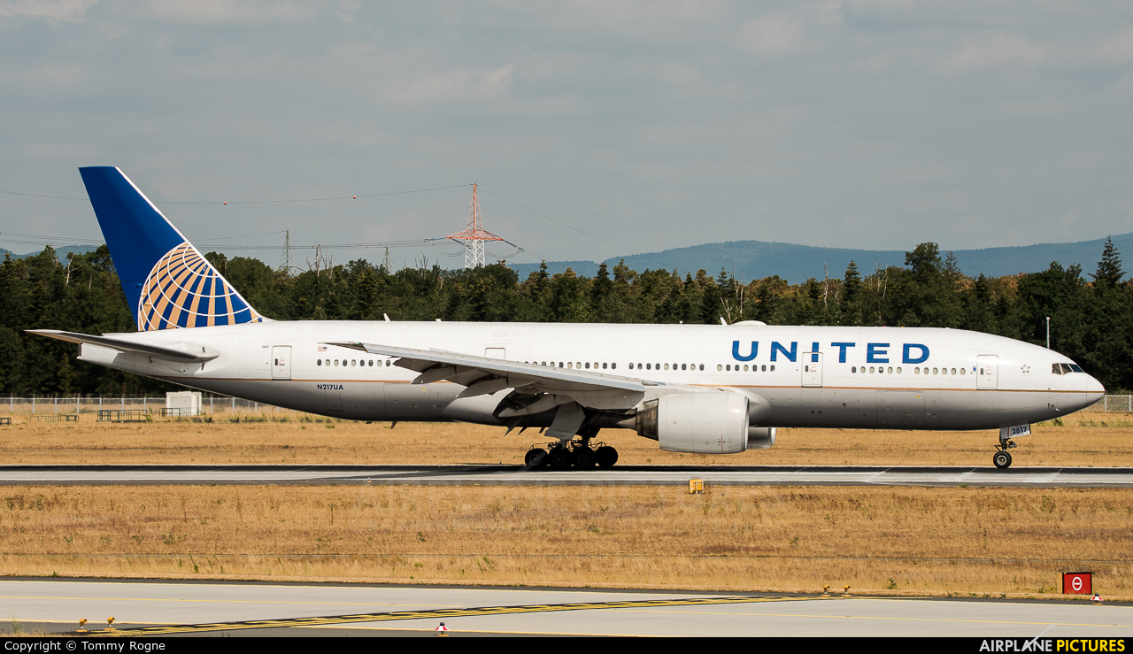 United Airlines N217UA aircraft at Frankfurt