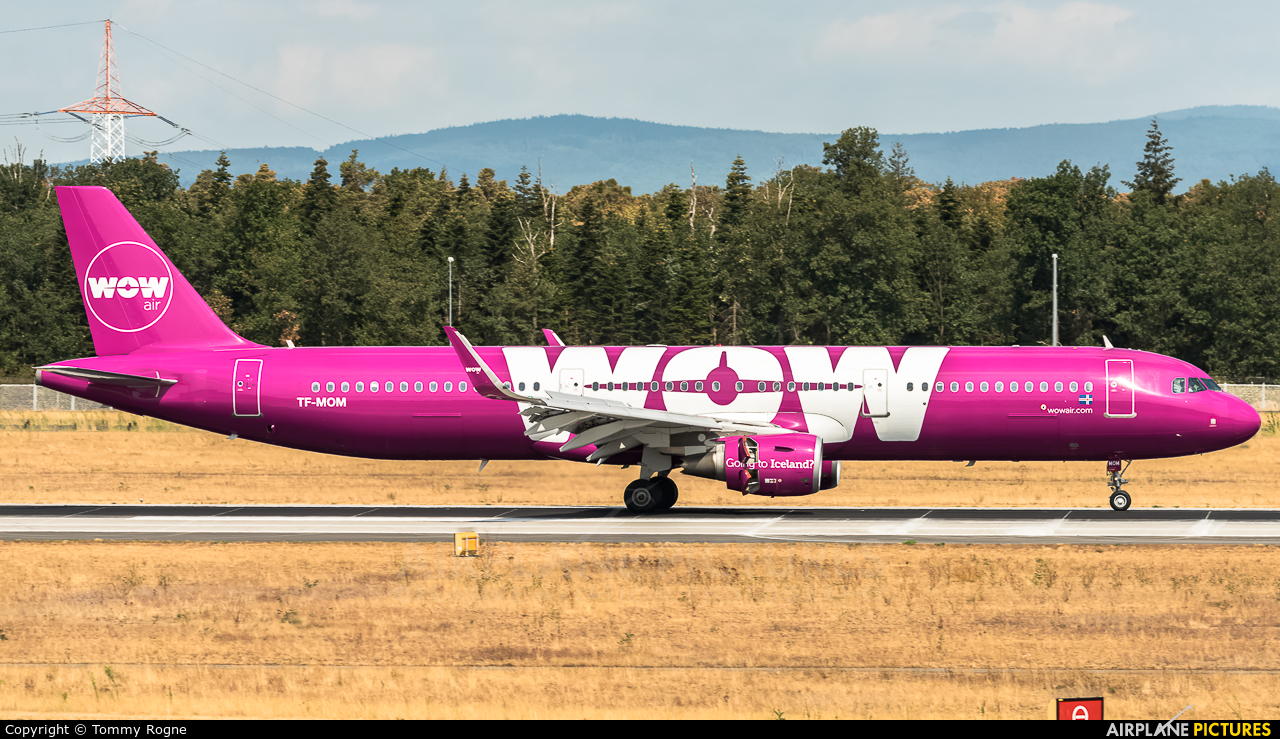 WOW Air TF-MOM aircraft at Frankfurt