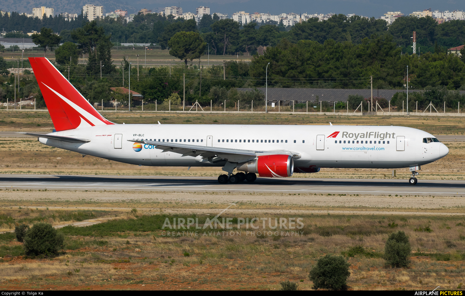 Royal Flight VP-BLC aircraft at Antalya