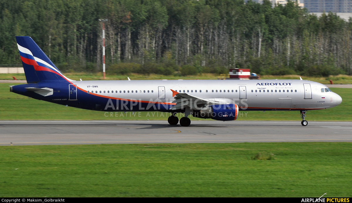 Aeroflot VP-BWN aircraft at St. Petersburg - Pulkovo