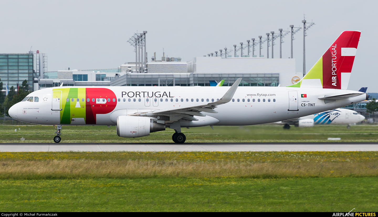 TAP Portugal CS-TNT aircraft at Munich