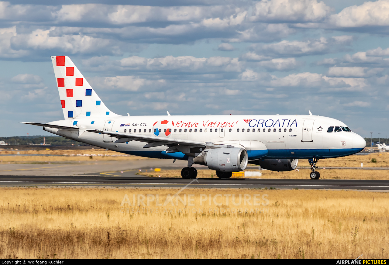Croatia Airlines 9A-CTL aircraft at Frankfurt